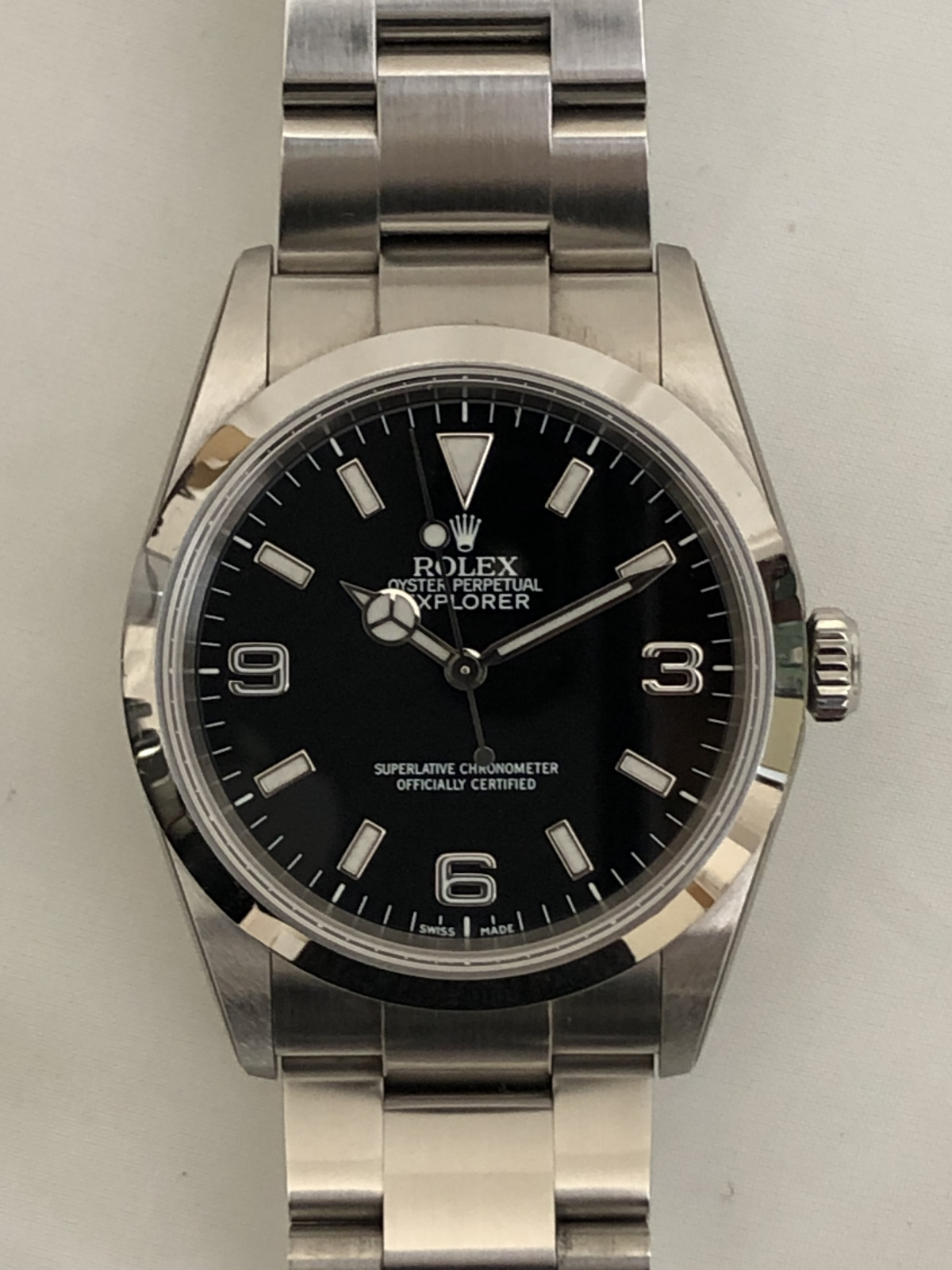 ROLEX エクスプローラー1 自動巻き SS 黒文字盤 F番 114270